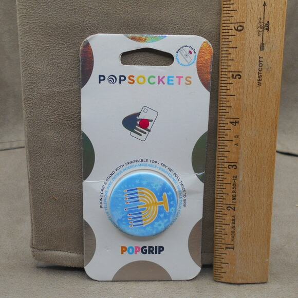 2020 PopSockets Pop Grip Menorah Hanukkah PopGrip Swappable Top - Picture 2 of 4